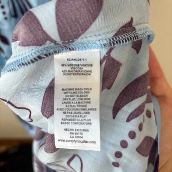 Corey Lynn Calter Tropical Sleeveless Shirt Dress Maxi Anthropologie Size XXS - Picture 7 of 8